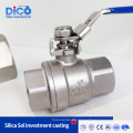 high quality stainless steel 2 piece ball valve